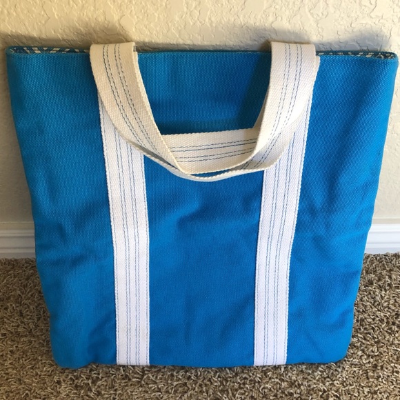 Michael Kors Turquoise Canvas Tote Bag - Picture 4 of 16